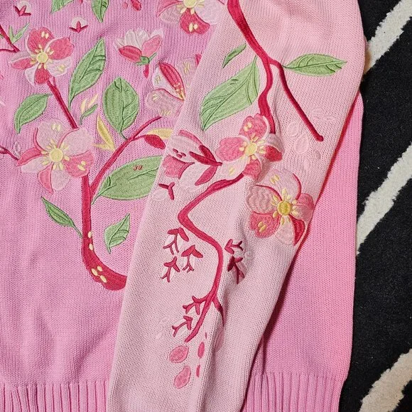 Morningwitch Morning Witch Sakura Cherry Blossom Sweater - Picture 5 of 9